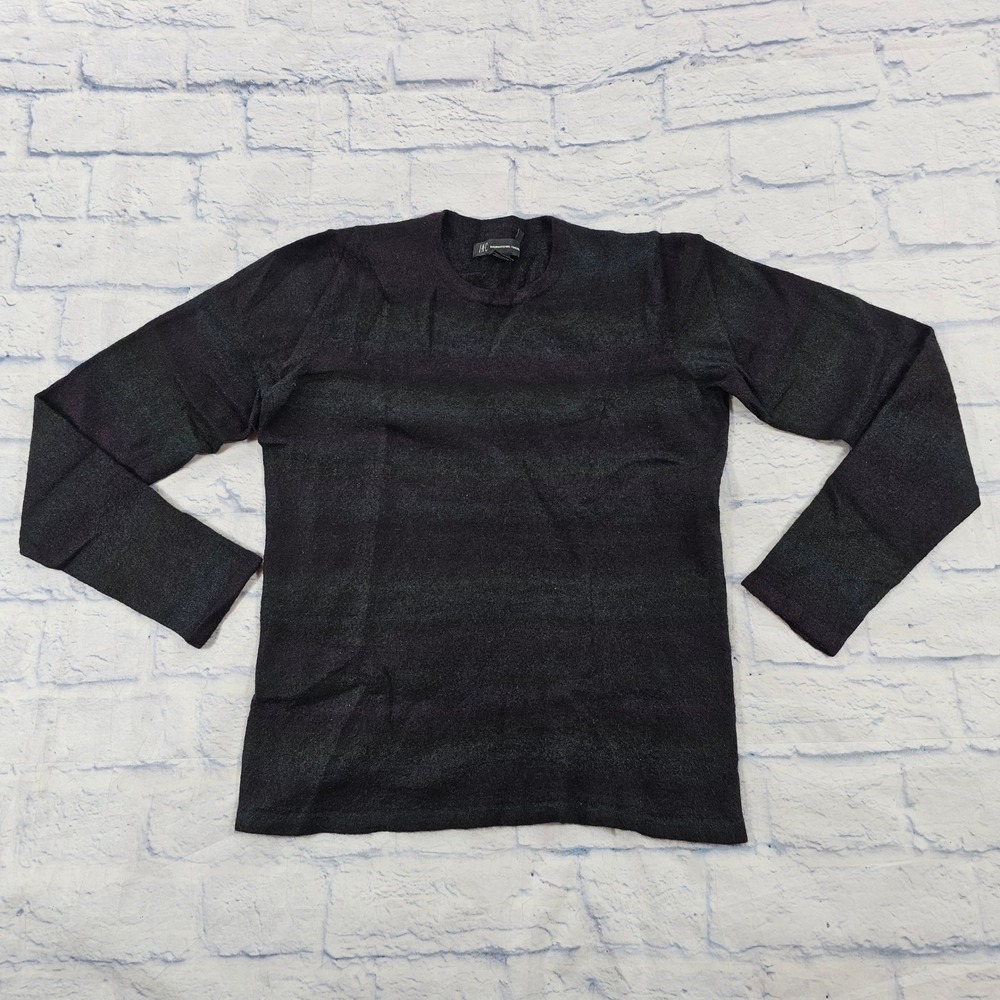 INC Cashmere Sweater Womens S Black Crew Neck Long Sleeve Soft Luxury Basic VTG